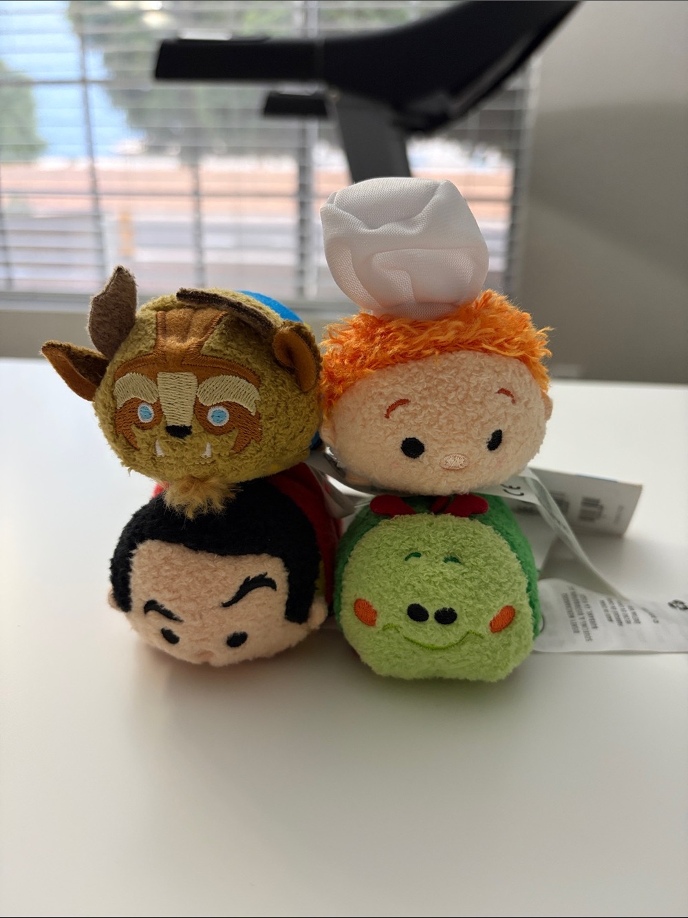 Disney Tsum Tsum Plush Stackables - Beast, Bugs Life Heimlich, Gaston, Linguini